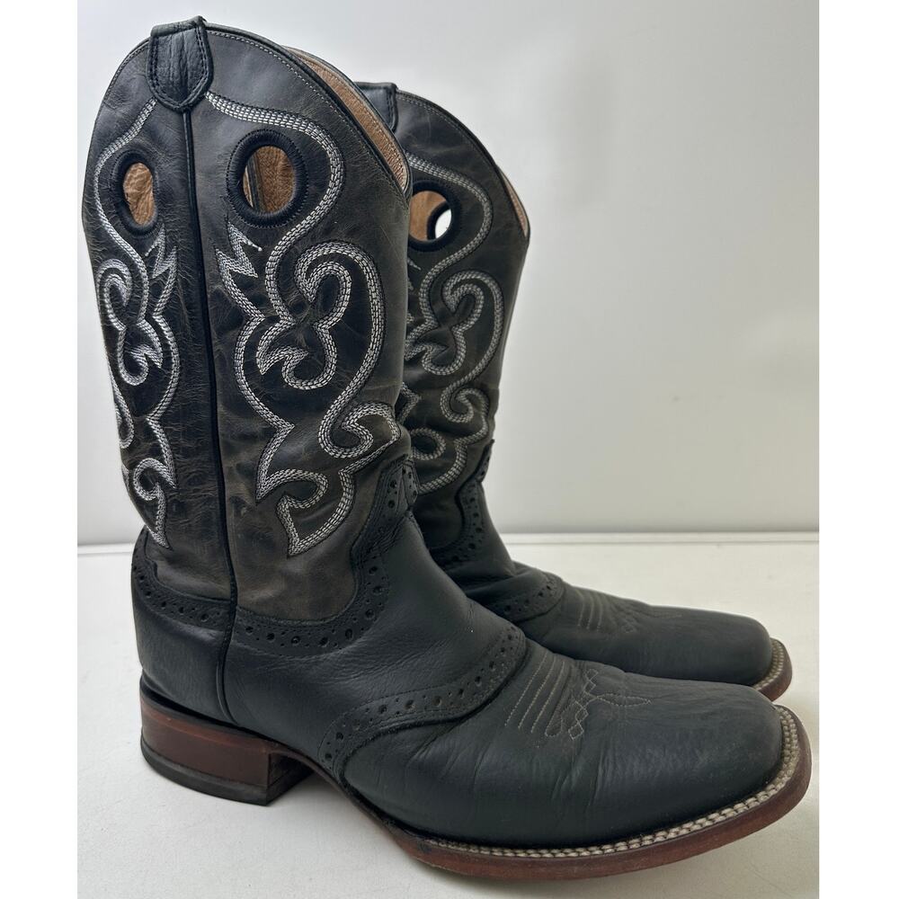 Cody James Sinatra Black Leather Western Boots Men's Sz 9